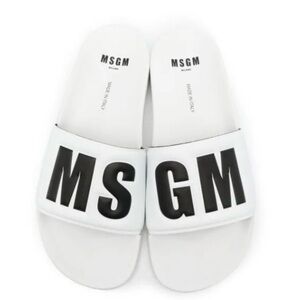 MSGM Milano Italy Slides Pool Shoes Sandals Size 38 Italian